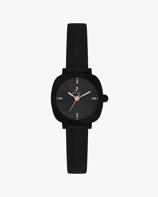 Sylvi Bella Black-Black-Black Analog Watch For Women